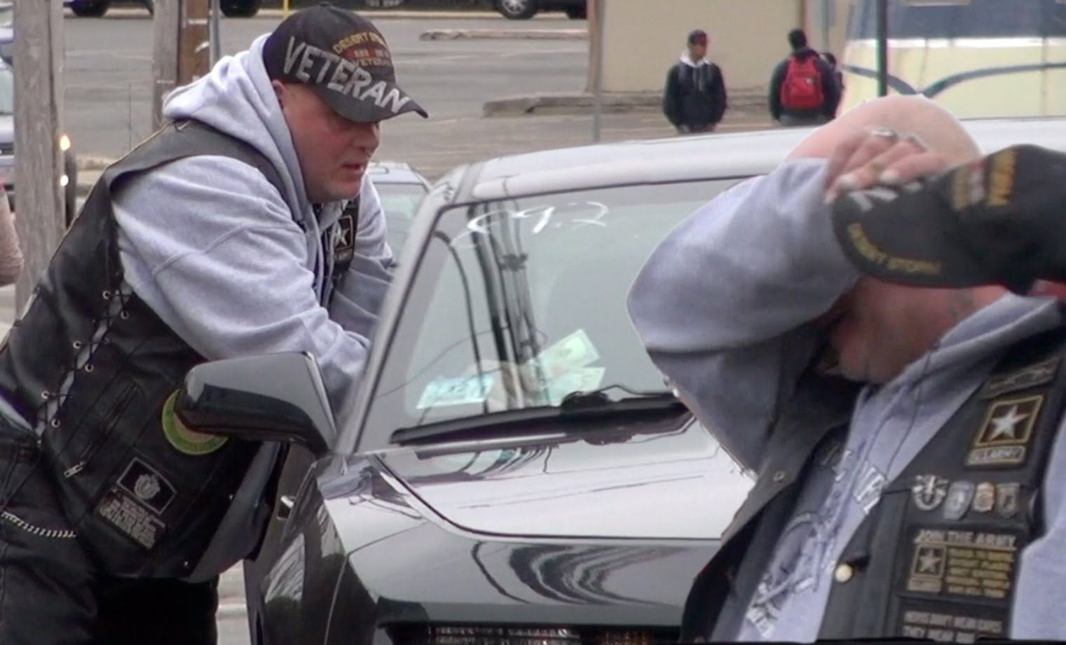 Homeless Veteran’s Intense Reaction To Bait Car Prank.