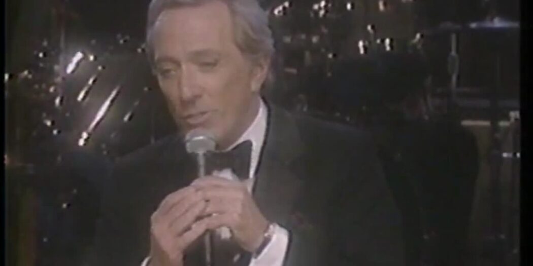 Andy Williams sings Moon River in concert in 1987