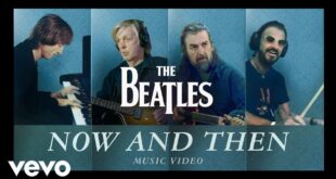 The Beatles in the Now and Then music video