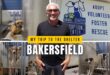 Cesar Millan with a frightened dog at the Bakersfield Dog Shelter