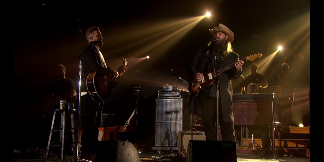 Chris Stapleton and Justin Timberlake performing Tennessee Whiskey at the 2015 CMA Awards