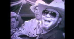Hank Williams Jr. and Hank Williams Sr. together in the There's a Tear in My Beer video
