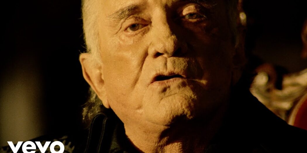 Johnny Cash in the music video for Hurt