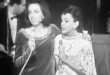 Liza Minnelli and Judy Garland singing together at the London Palladium in 1964